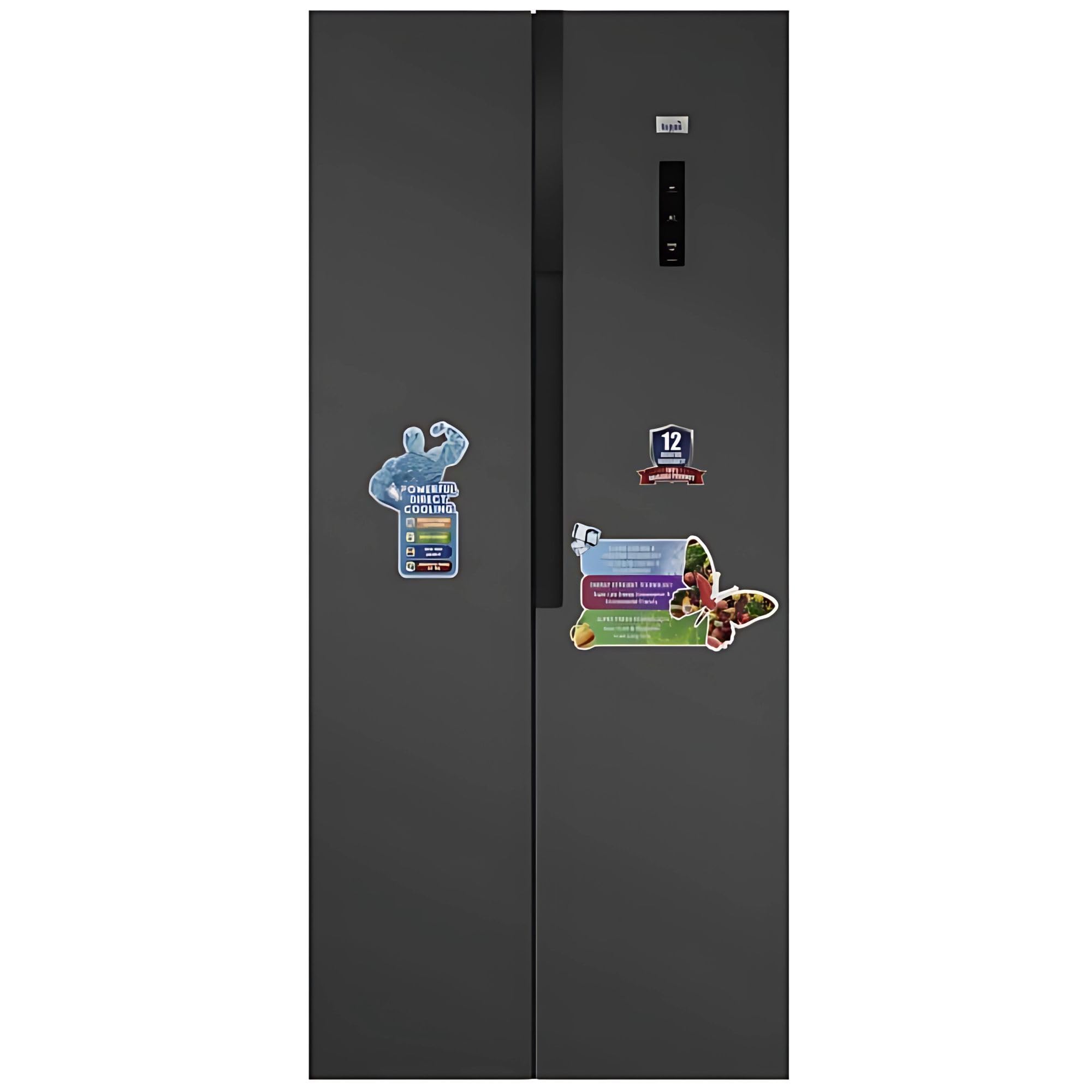 Icona 500L No Frost Side-by-Side Double Door Refrigerator with Energy-Efficient Inverter Compressor, Digital Temp Display, Twist Ice Tray & Large Veg Crisper – Model ILRF-500HSBS