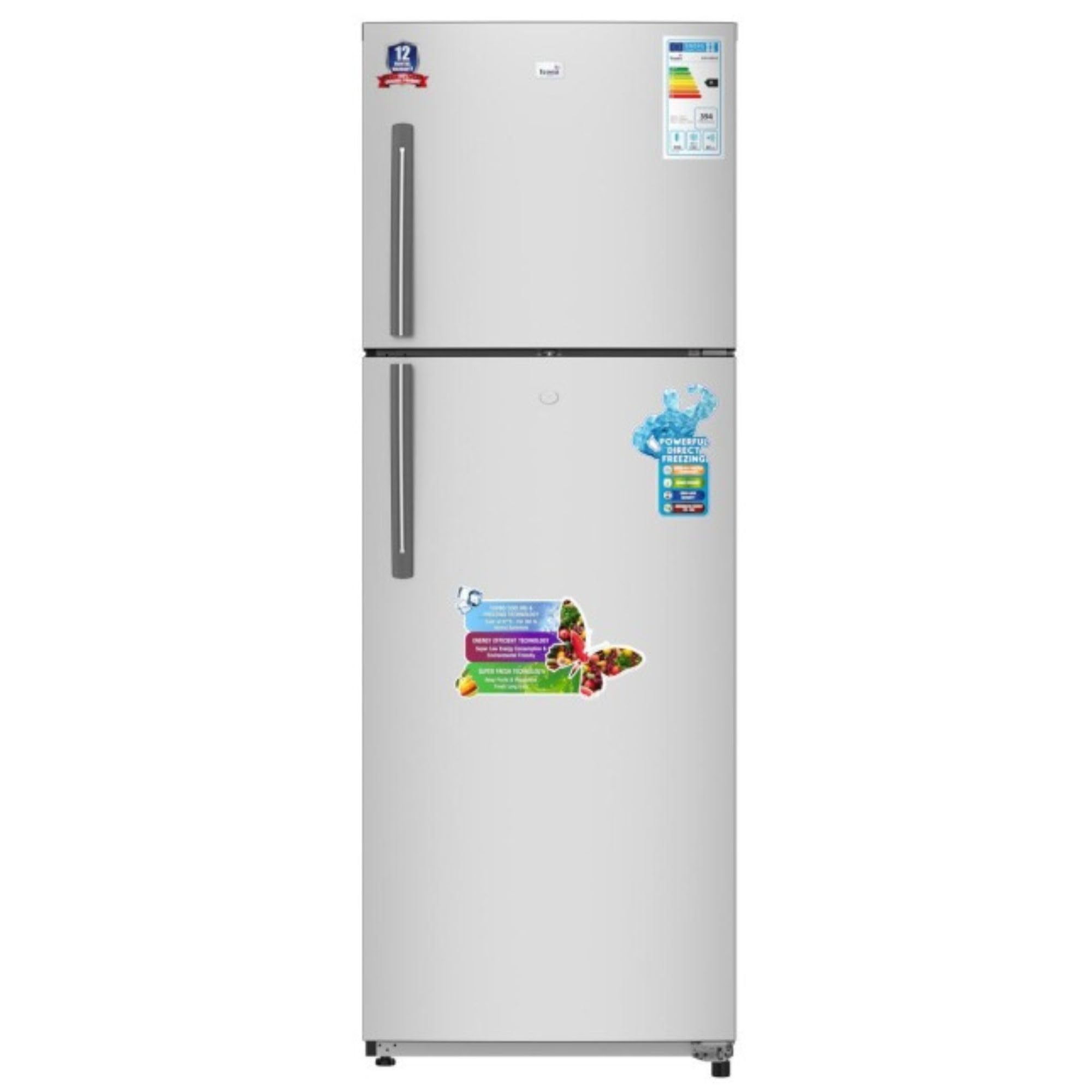 Icona 450L Double Door Refrigerator – Energy-Efficient, No-Frost, Spacious Fridge Freezer with Adjustable Shelves, Fast Cooling, and Modern Stainless Steel Design for Home & Kitchen