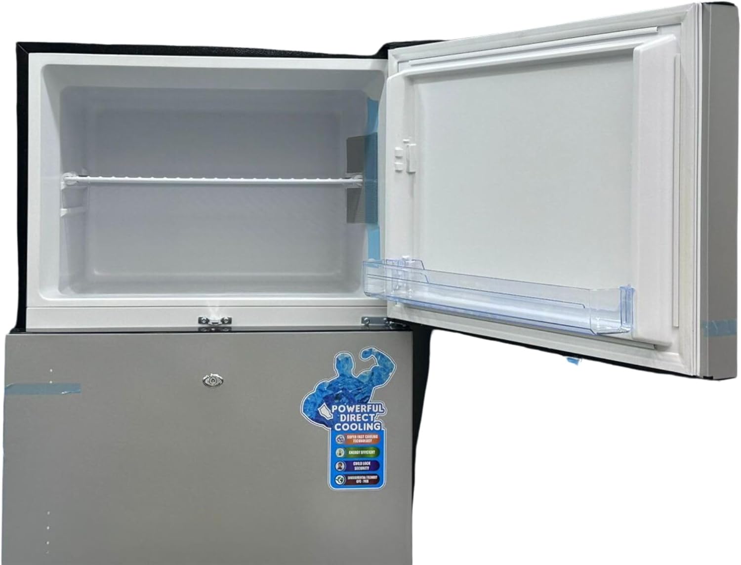 Icona 450L Double Door Refrigerator – Energy-Efficient, No-Frost, Spacious Fridge Freezer with Adjustable Shelves, Fast Cooling, and Modern Stainless Steel Design for Home & Kitchen