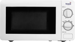 Icona 20L Multi-Purpose Standard Electrical Microwave Oven – 750W Baking Oven with Sensor Touch Control, Grilling, and Child Lock – Fast Heating Tabletop & Built-in Microwave