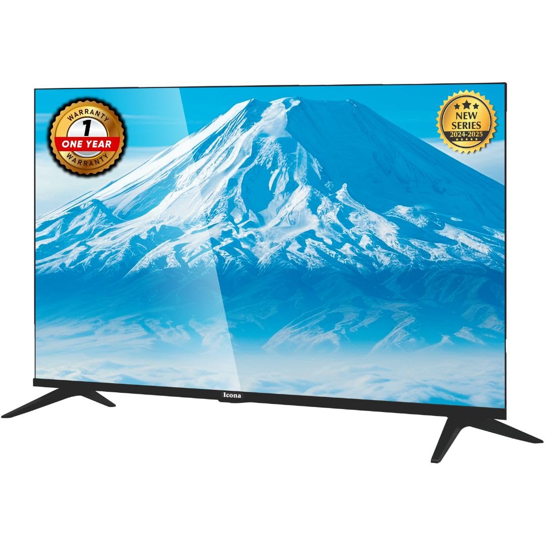 Icona 32 Inch HD LED TV, Television, Crisp Display, HDMI & USB Ports, Energy Efficient, Black – Model ILED-S320A