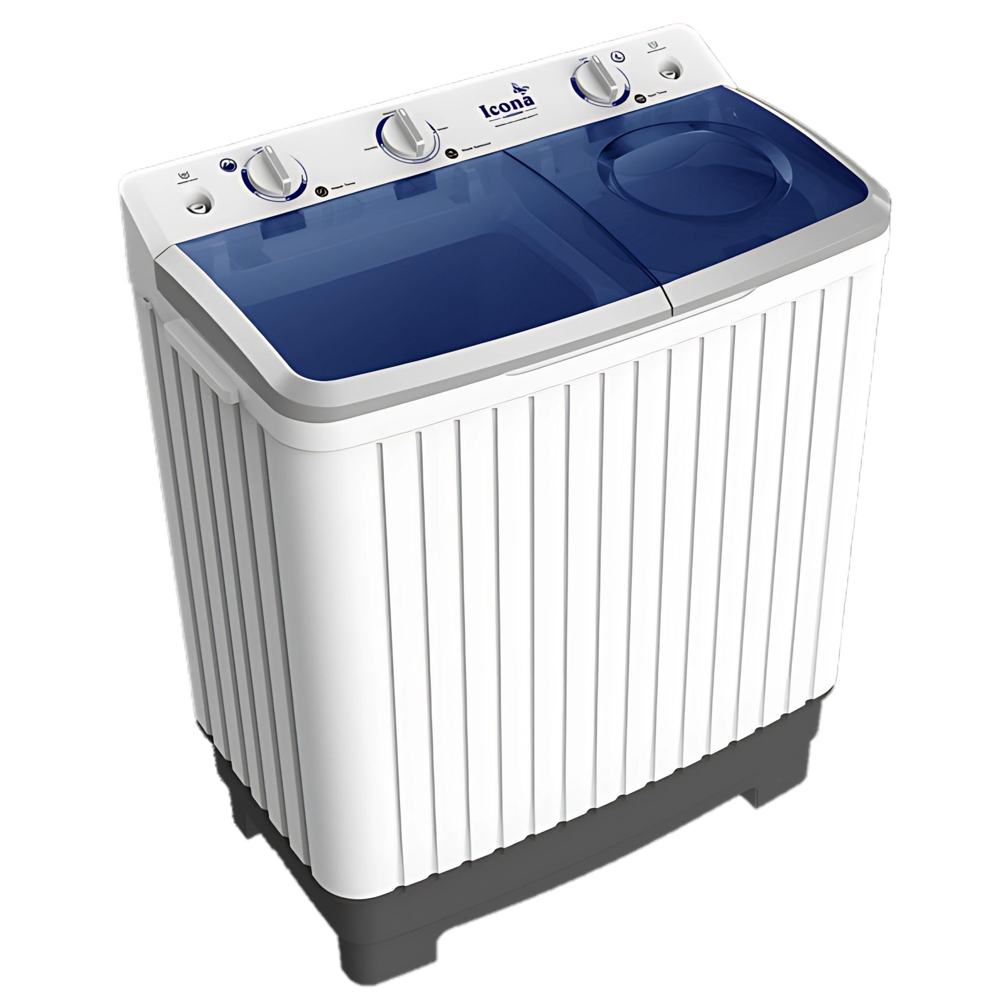 Icona 8.5 Kg Semi-Automatic Washing Machine – Twin Tub, Energy Efficient, Low Noise, Gentle Fabric Care, Durable Design – Model ILSWM-85HTT