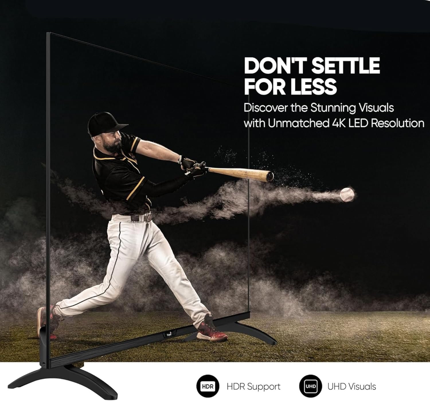 Icona 55 Inch 4K Ultra HD Smart LED TV – Android 12, Quad Core Processor, Slim Frame, Built-in WiFi, Energy-Saving Feature