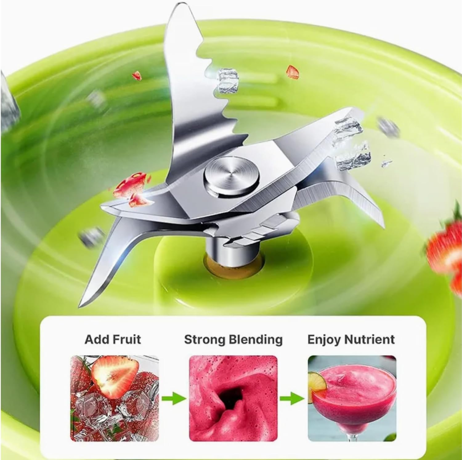 Icona 300W Smoothie Blender – 1.5L Jar, Full Copper Motor with Fuse, Ideal for Smoothies, Milkshakes, and Baby Food – Black and White