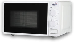 Icona 20L Electric Commercial Microwave Oven – 1150W Countertop Microwave with Grilling & Touch Control, Stainless Steel Housing, Push Button Door, Class A Energy Rating