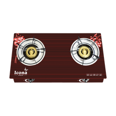 Auto Glass Gas Stove Two Burner