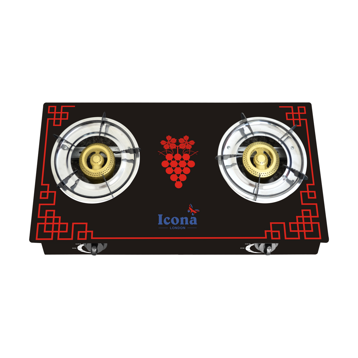 Auto Glass Gas Stove Two Burner