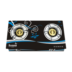 Auto Glass Gas Stove Two Burner